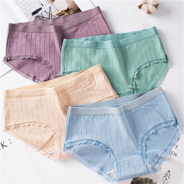 [Mã 12FASHIONSALE1 giảm 10K đơn 50K] [Mặc Siêu Thích Quần Lót Cotton Thông Hơi Kháng Khuẩn Q01 (40-65kg)