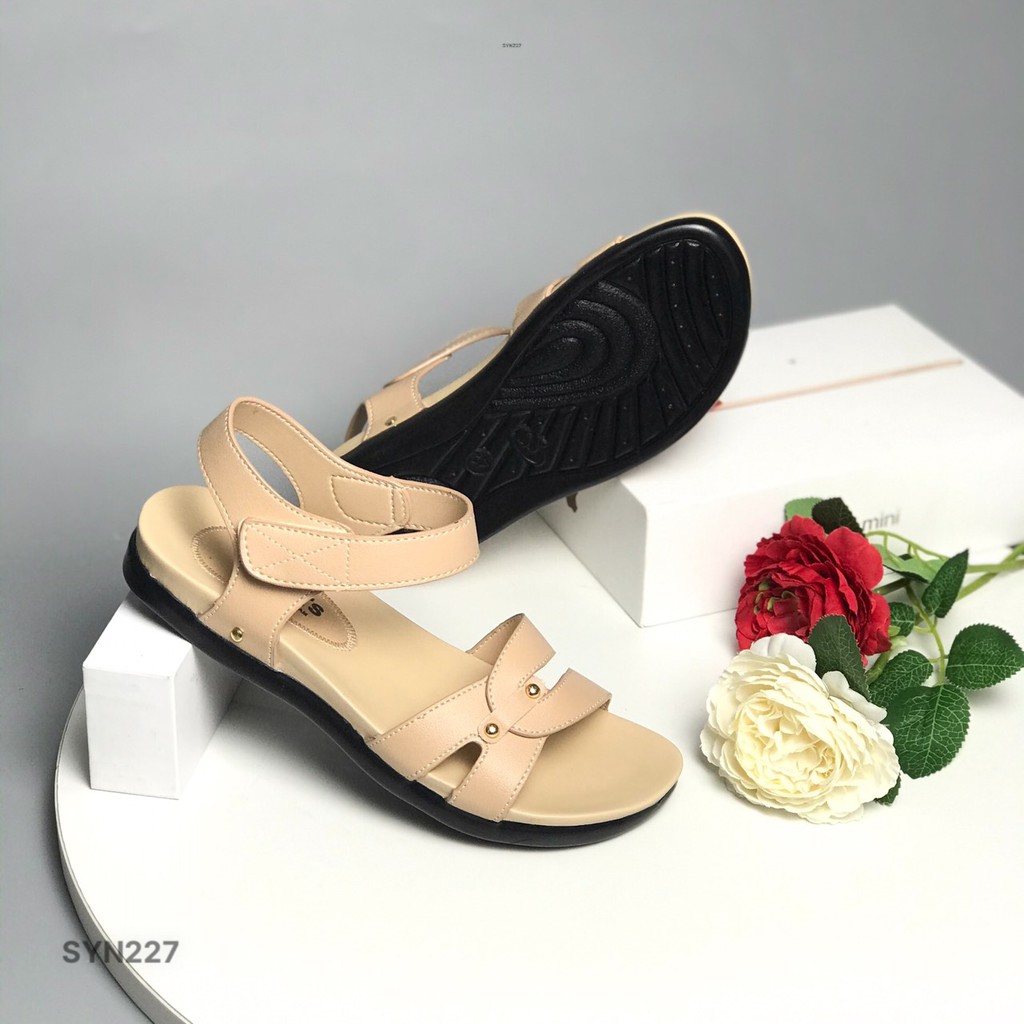 Sandal nữ BITAS ❤️FREESHIP❤️ Dép quai hậu nữ đế bằng siêu nhẹ, quai cách điệu SYN227