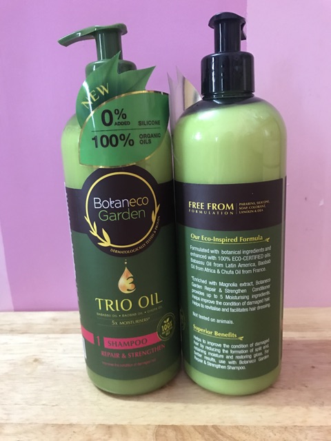 Dầu gội/ xả Trio oil từ Botaneco Garden 500ml