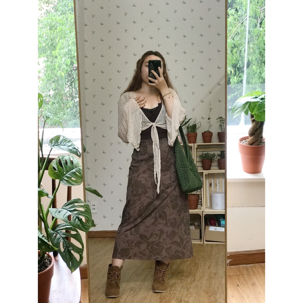 Túi lưới móc len handmade