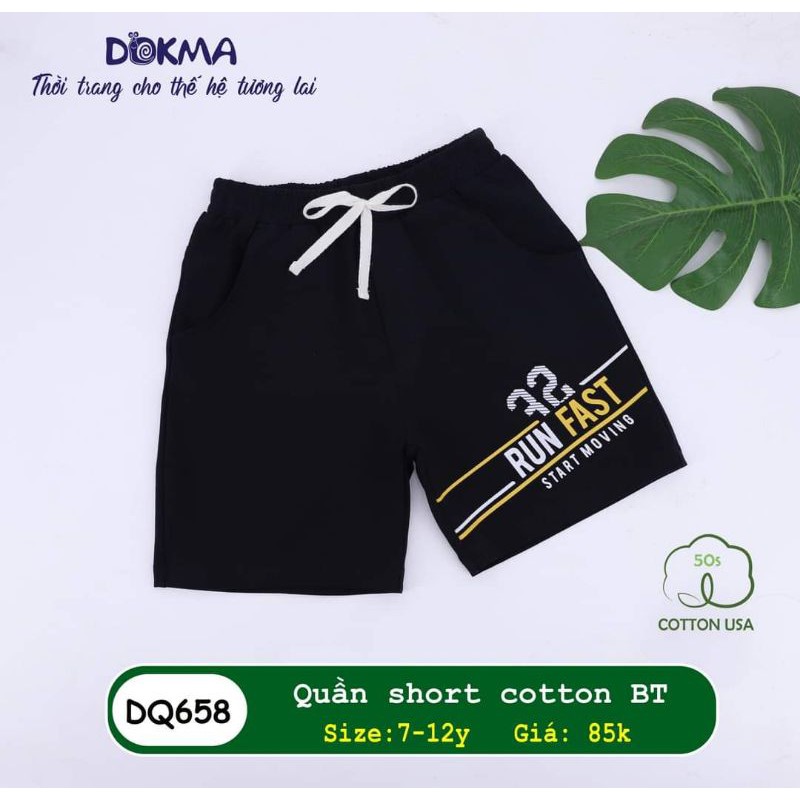 Quần đùi bé trai 7-12 tuổi Dokma DQ175S