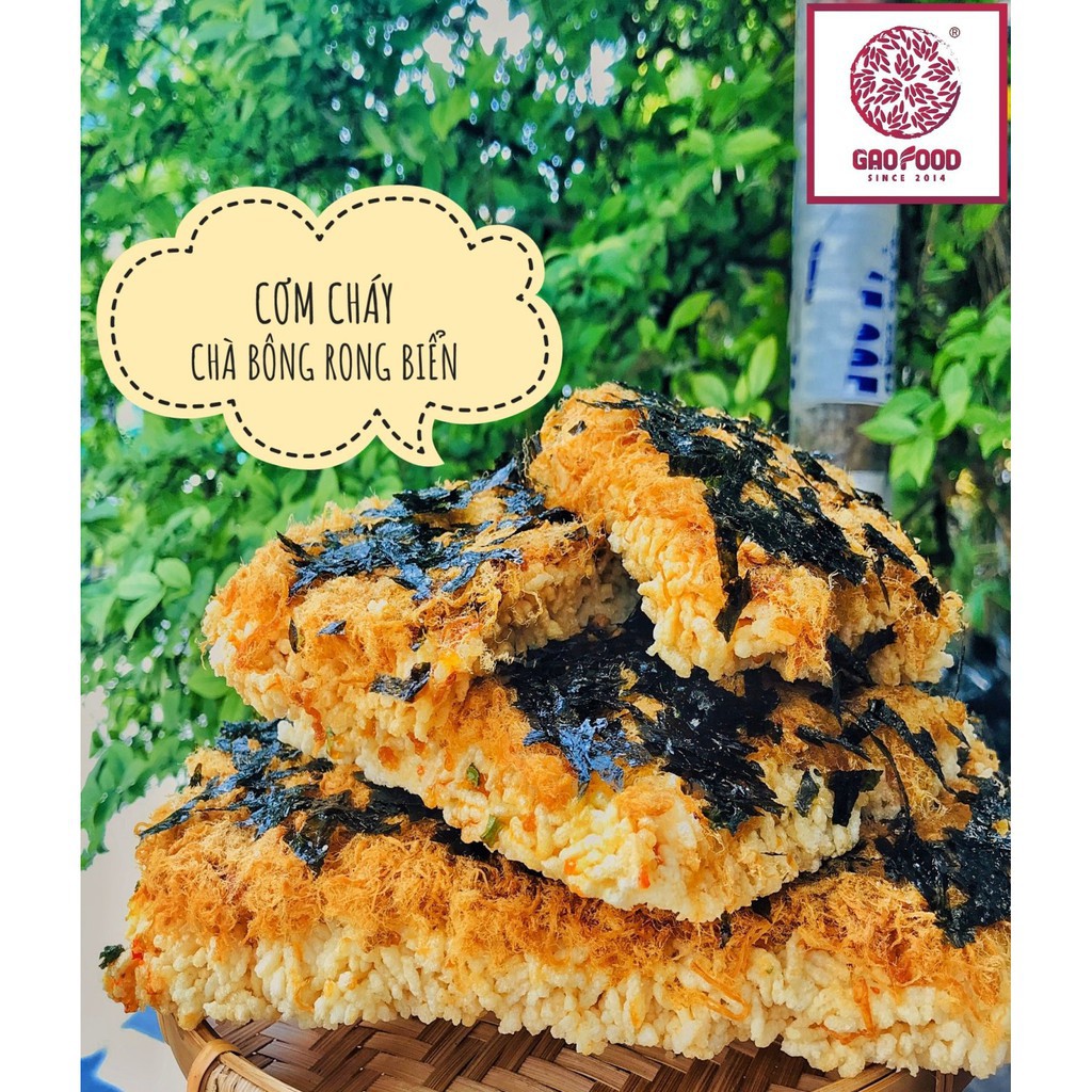 Cơm Cháy Chà Bông Gà – Chà Bông Heo Rong Biển 250gr - GẠO FOOD TpHCM