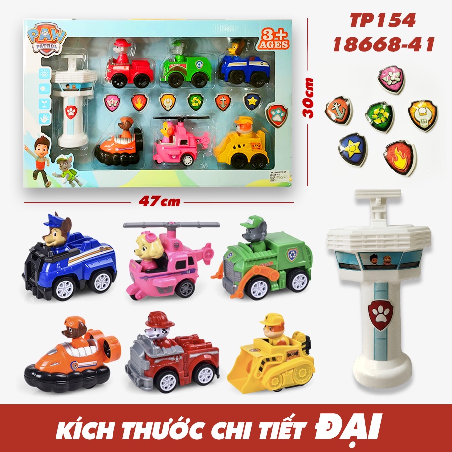 Sỉ Set 4 Xe mô hình chạy đà Robocar Poli, xe công trình