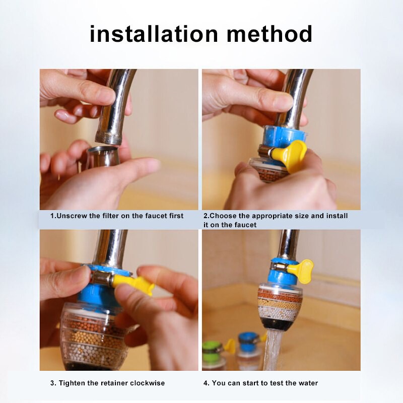 Đầu Lọc Vòi Nước Bằng Carbon Hoạt Tính Thông Dụng Cho Nhà Bếp