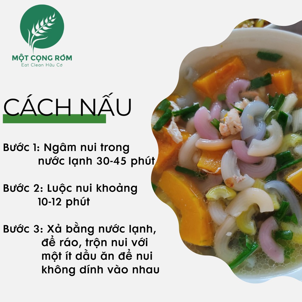 Nui ngũ sắc FUMA hộp 500gr, nui rau củ màu tự nhiên, cho bé ăn dặm 100% thành phần tự nhiên