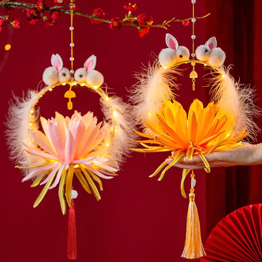 LLOYD Đèn Treo Trang Trí Hình Thỏ Và Hoa Sen Handmade