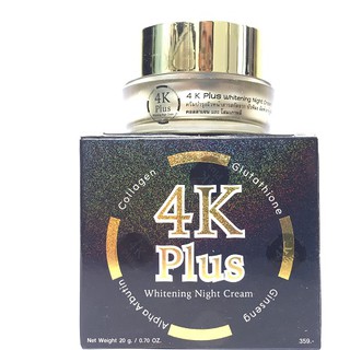 Kem 4K Plus Đen Chính Hãng Dưỡng Trắng Mờ Thâm Nám Ban Đêm