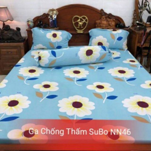 Ga chống thấm subo cao cấp 100% thun cotton phủ nano kháng khuẩn.