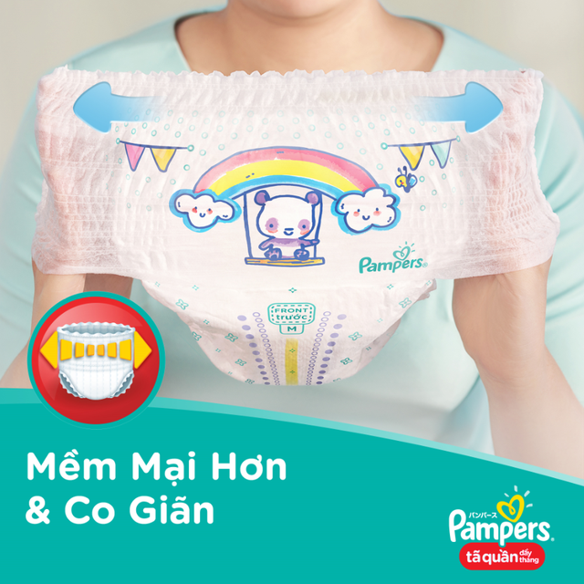 [HOT SALE]Tã/Bỉm quần Pampers Giữ Dáng Mới Gói Cực Đại M74/L68/XL62/XXL56