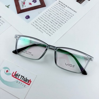 HCM Gọng kính dẻo vuông xám khói lì loại 1