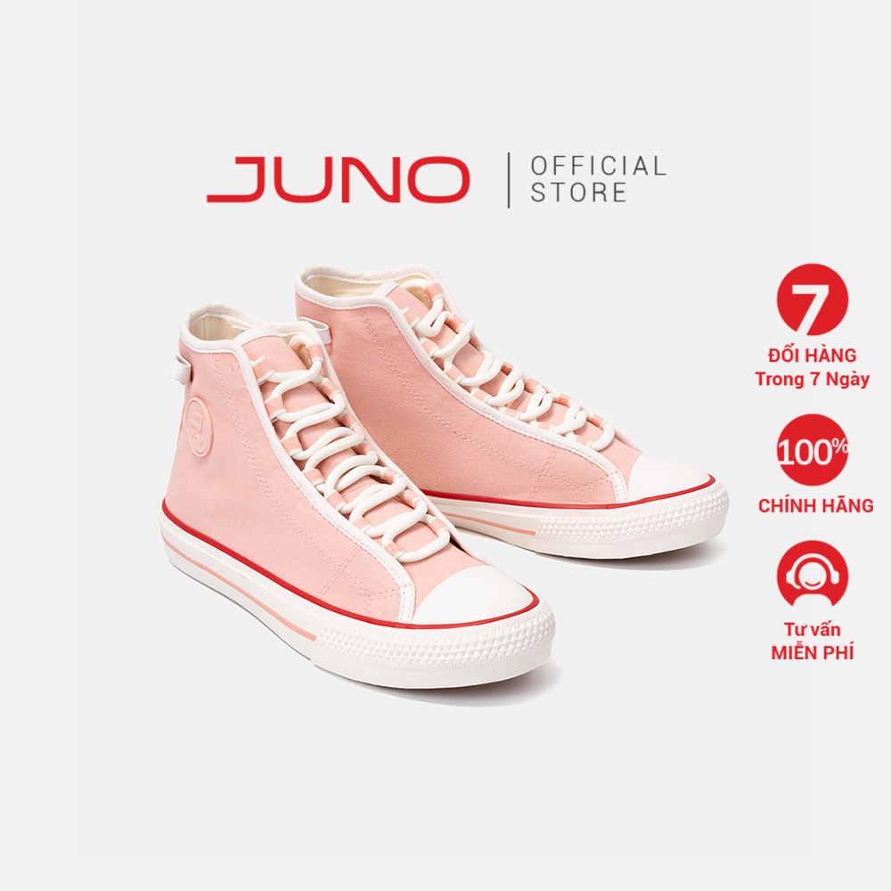 Giày Thể Thao 3cm Thời Trang JUNO Cổ Cao Sneaker String TT03038