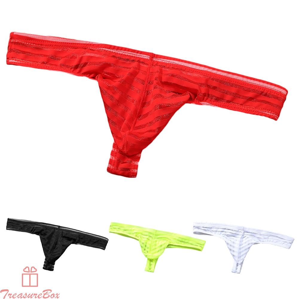 Male Men Underwear Pouch See through Bulge Elastic waist Knickers Lingerie