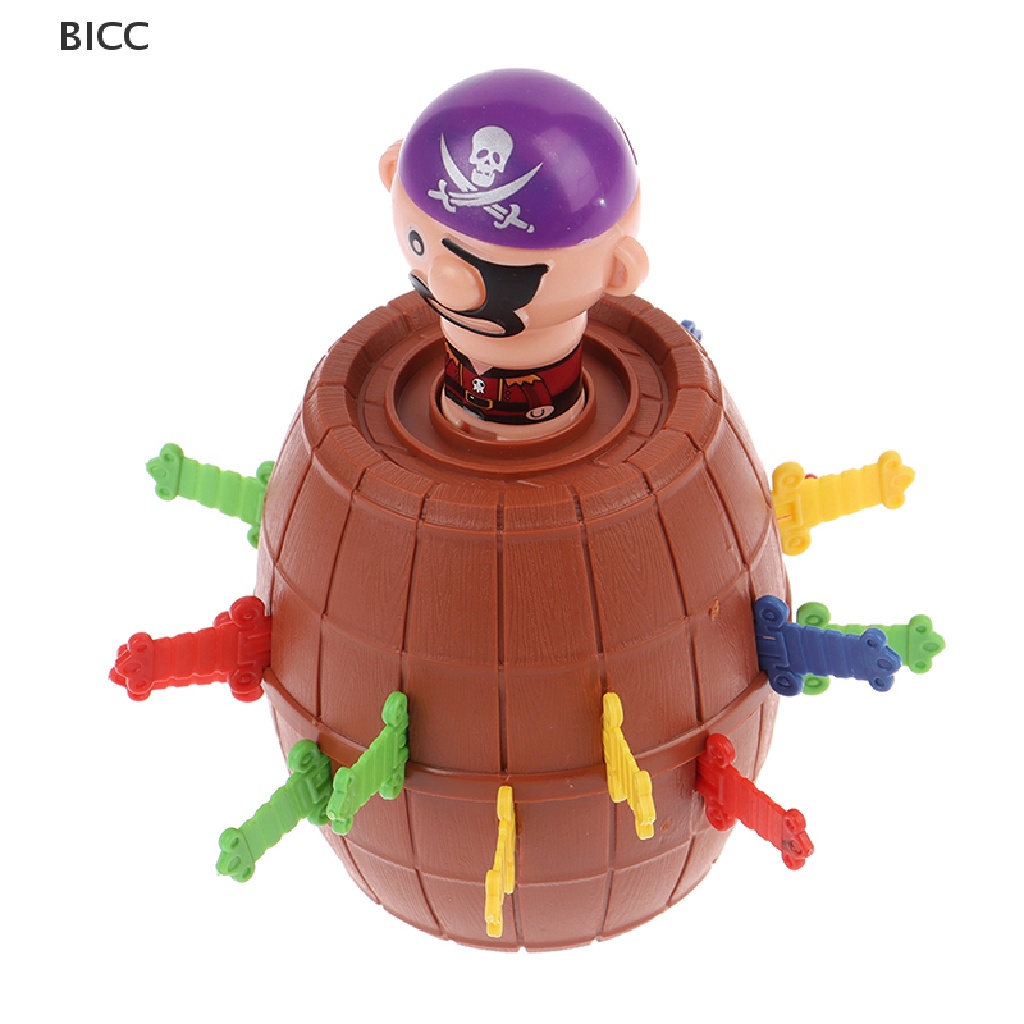 BI Lucky Stab Pirate Funny Tricky Barrel Moneybox Swords Toys Game Boy Girl CC