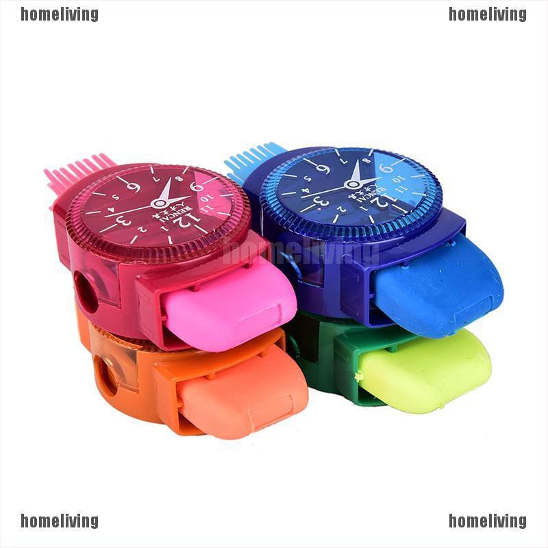 Đồ Chuốt Bút Chì Hình Đồng Hồ Kèm Cọ Tiện Dụng Cho Trường Học / Văn Phòng