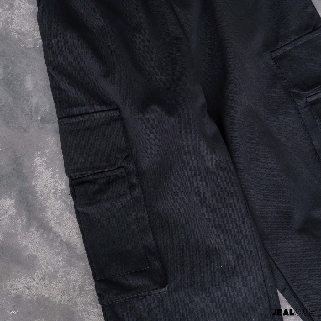 Quần jogger nữ, quần vải kaki 6 nắp túi hộp 5524