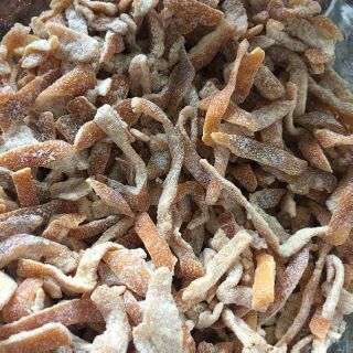 Nhập grothang9 giảm10%trần bì, vỏ quýt sấy đường 500g