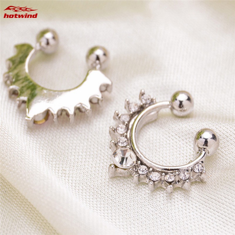 1 Khuyên Mũi Đính Đá Nhiều Màu Thời Trang