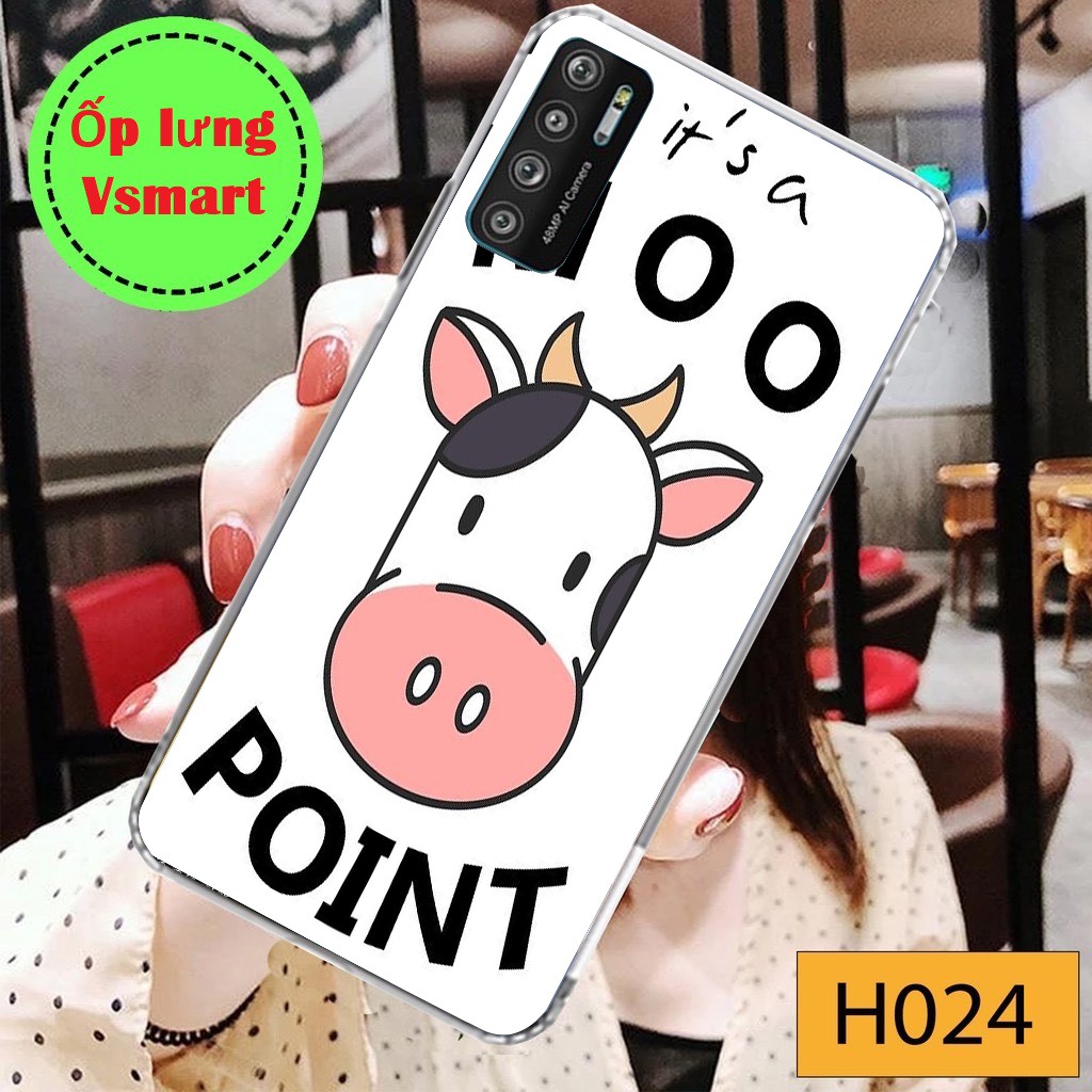 Ốp silicon in hình Vsmart Live 4 Joy4 Active 3 Joy 3 Joy 2+ Joy 1+ Live Active 1 Active 1+... bò sữa