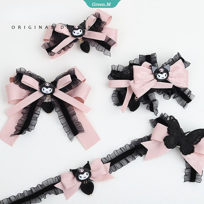 SANRIO Kẹp Tóc Hình Nơ Phong Cách Lolita Dễ Thương Cho Bé Gái