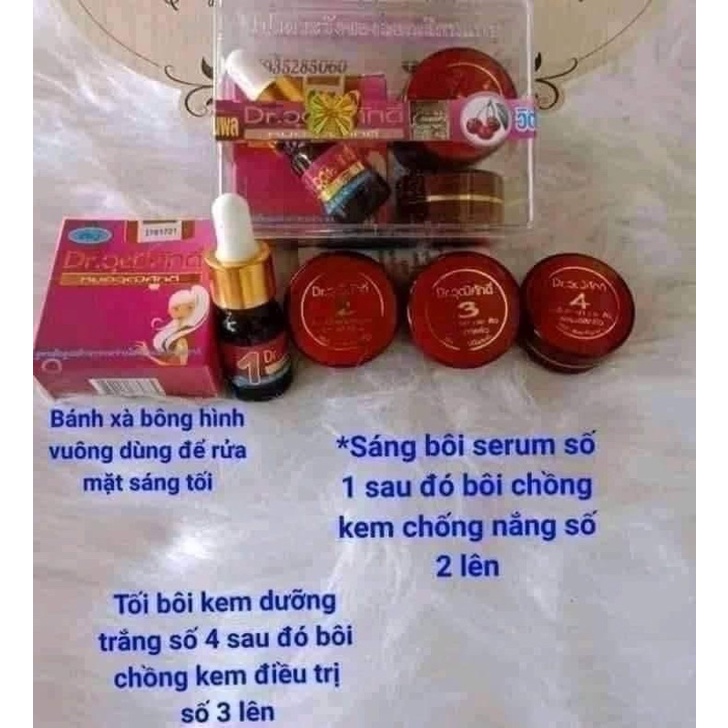 BỘ 5 KEM NAM CHUYEN SÂU THÁI LAN CHERRY ĐỎ