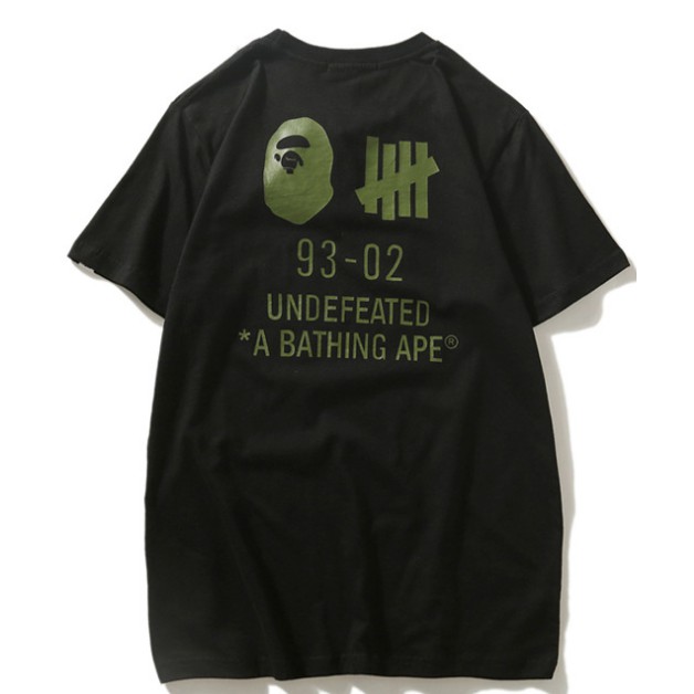 【In Stock】Bape Undefeated A Bathing Ape Men Women cotton Short Sleeve T Shirt