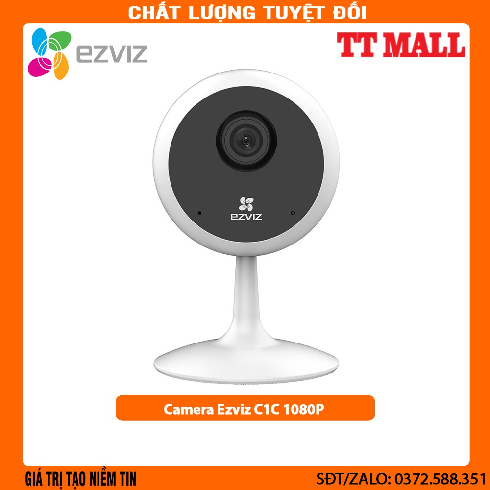 Camera wifi ezviz c1c-b 2MP Full HD 1080p - Góc nhìn rộng 130 độ - Chuẩn nén siêu cao H265 | BigBuy360 - bigbuy360.vn