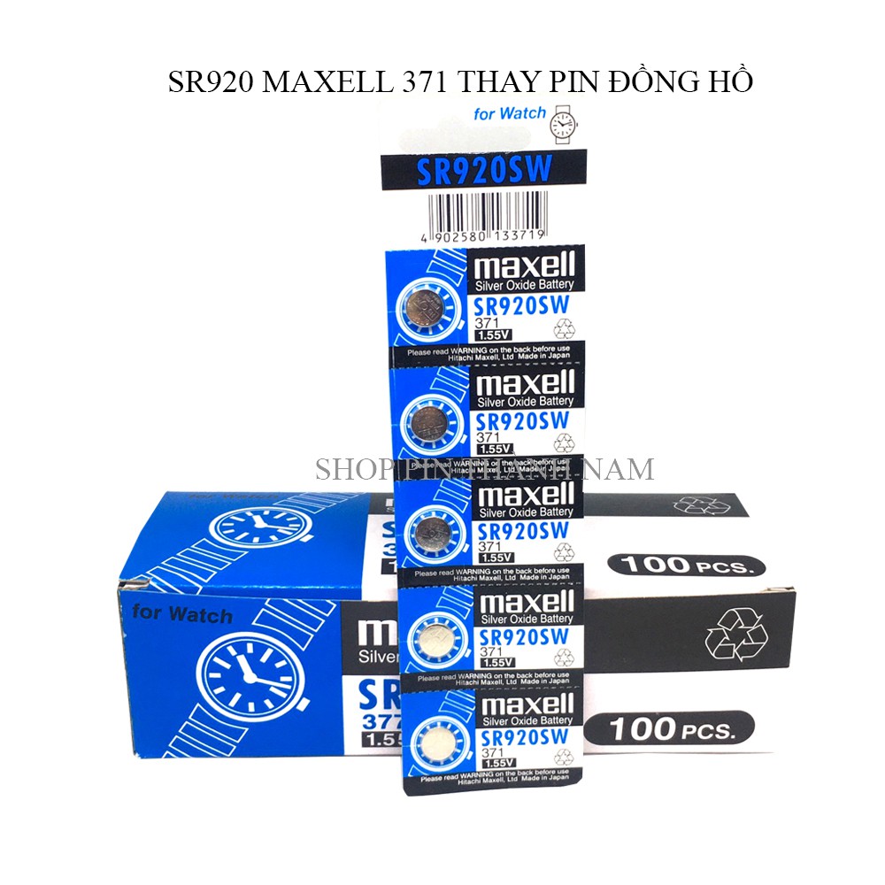 5 viên Maxell SR626 / SR621 / SR920 / SR616 thay pin đồng hồ đeo tay