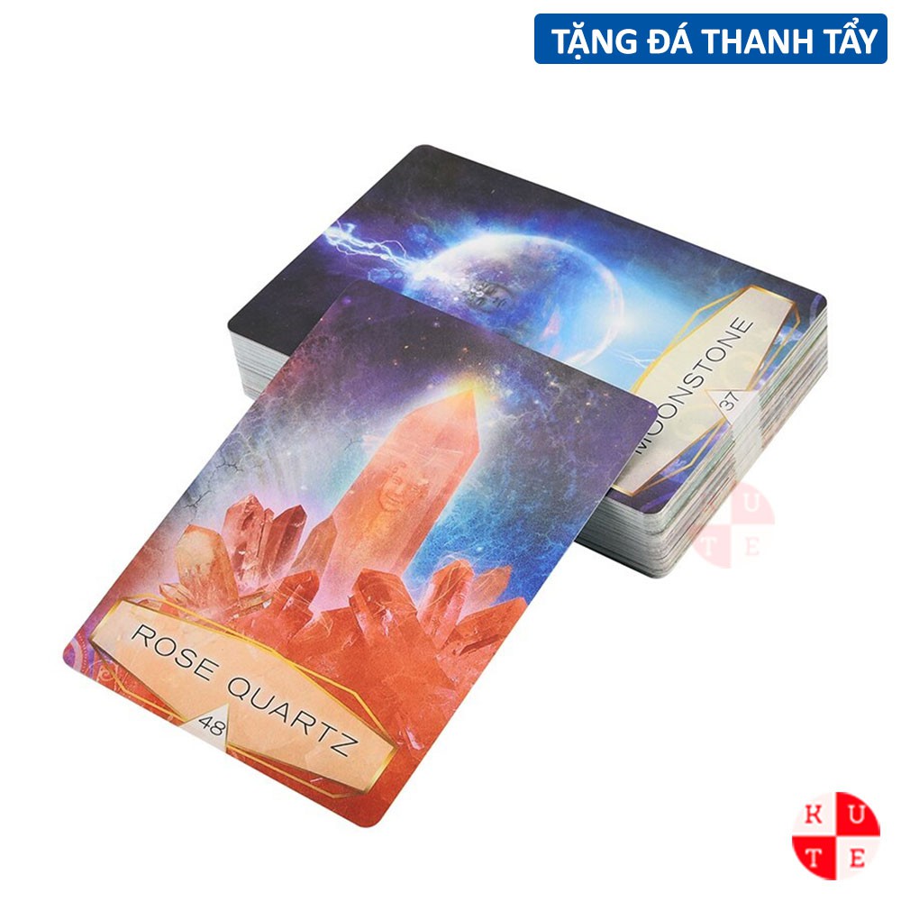 Bài Oracle The Crystal Spirits 58 Lá Bài Tặng Đá Thanh Tẩy C39