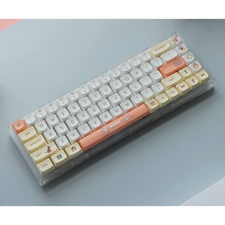 Keycap Shiba Inu XDA Profile Nhựa PBT Cao Cấp in Dye-Sub 139 Phím TechStar