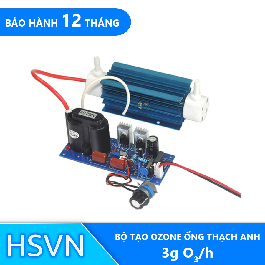 Bộ tạo Ozone ống thạch anh 20gO3/h mạch tạo khí Ozone tích hợp vào máy lọc không khí, máy khử mùi Dr.Ozone - Chính Hãng