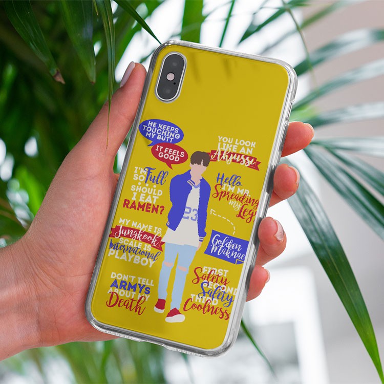 Ốp Iphone Fan Kpop Jungkook Bts Màu Vàng 7/7Plus/8/8Plus/X/Xs/Xs Max/11/11 Promax/12 /12 Pro Max Lpc12120838