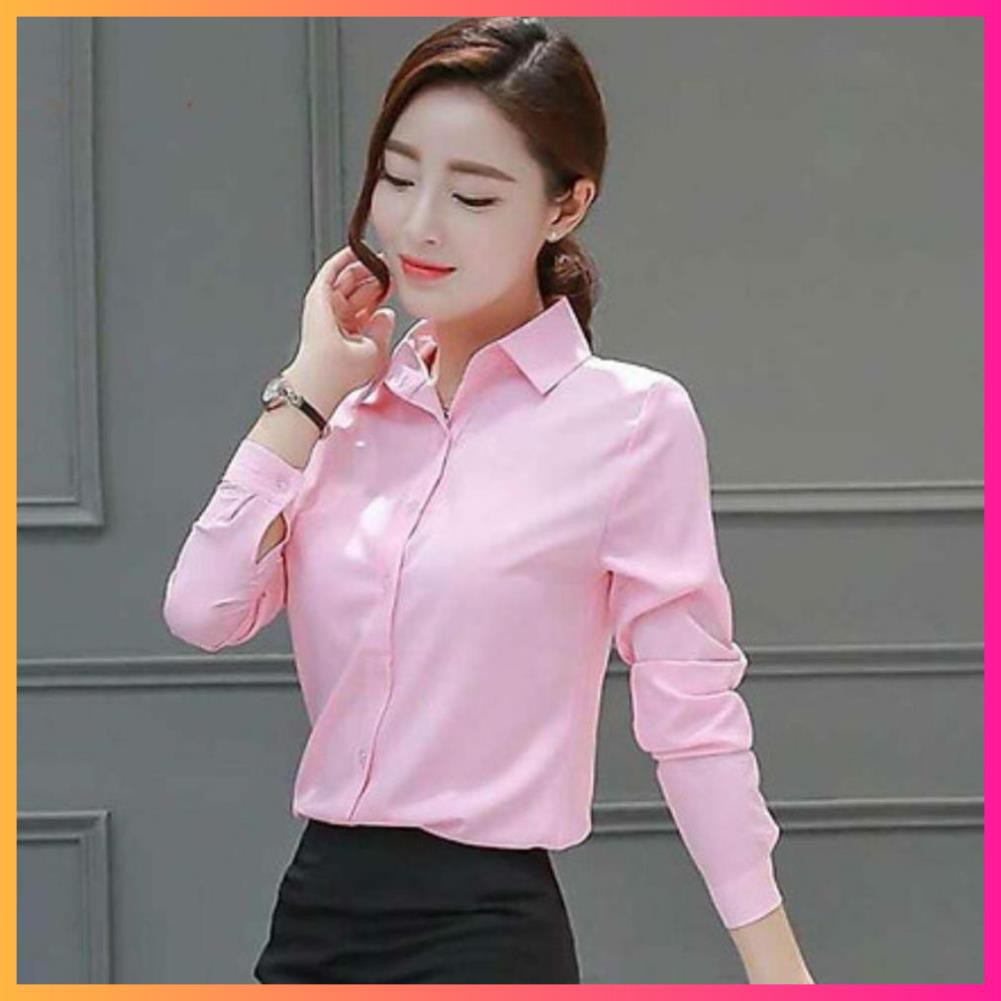 Áo Sơ Mi Nữ Dài Tay, Sơ Mi Trắng Công Sở Dáng Chiết Eo Cực Đẹp, Chất Vải Kate Mềm Đẹp Form Chuẩn Moon.My | BigBuy360 - bigbuy360.vn