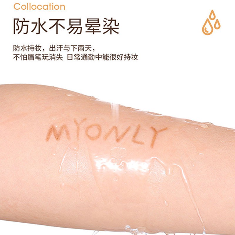 Chì kẻ mày hai đầu dạng xoay tự động trang điểm lâu trôi chống nước và mồ hôi