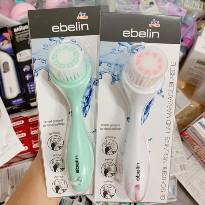 Cọ rửa mặt Ebelin Đức, cọ rửa mặt cầm tay tạo bọt sạch sâu tiện dụng - Shop Viloet