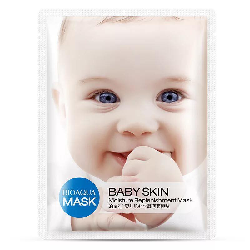 Mặt Nạ Em Bé Baby Skin Dưỡng Trắng, Cấp Ẩm, Se Khít Lỗ Chân Lông, Kiềm Dầu, Phục Hồi Da Hư Tổn