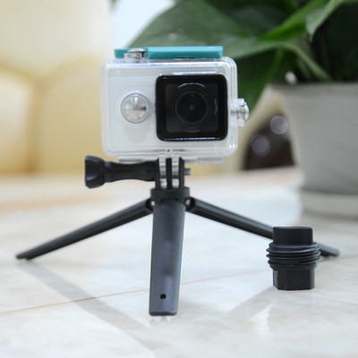 Áp dụng cho GoPro gấp ba lần tự sướng đòn bẩy Hero8/7/6/5 ba hướng Khung xử lý ba chân ba hướng điều chỉnh cánh tay