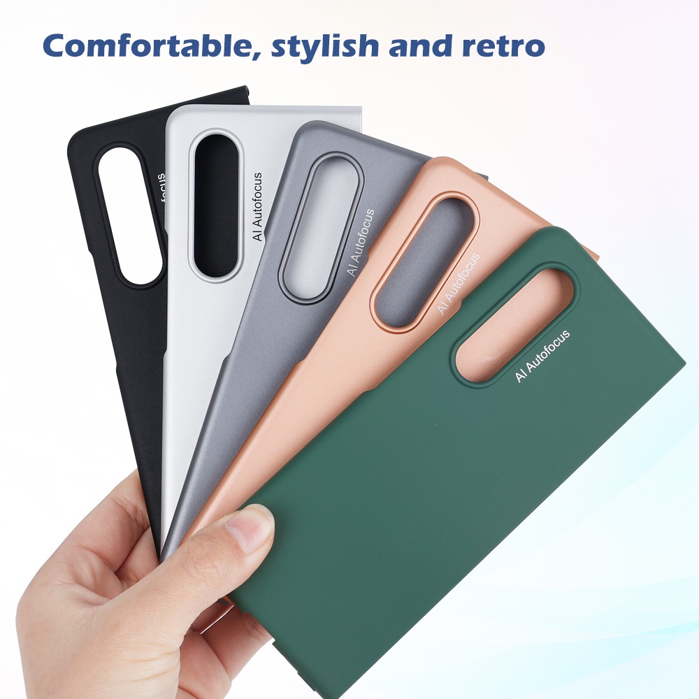 Ốp Điện Thoại Silicon Dẻo Siêu Mỏng Chống Sốc Bảo Vệ Màn Hình Toàn Diện Cho Samsung Galaxy Z Fold 3 1 Cái