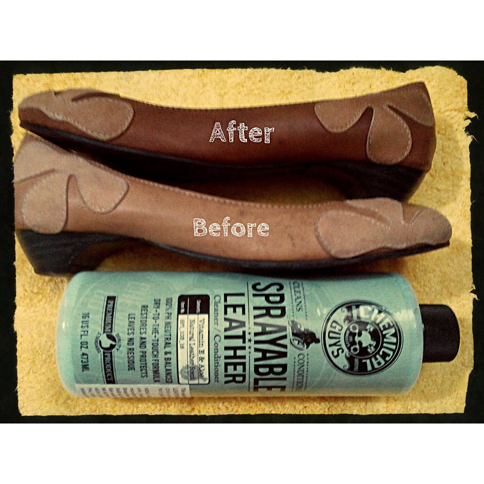 Chai vệ sinh nhanh và dưỡng ghế da 2 trong 1 Chemical Guys Sprayable Leather Cleaner & Conditioner - 478ml.