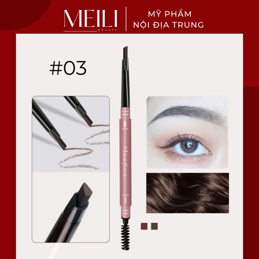 Chì Kẻ Lông Mày Maxfine Bền Màu Không Thấm Nước V ới2 Màu Tùy Chọn 1g - Meili Beauty | BigBuy360 - bigbuy360.vn