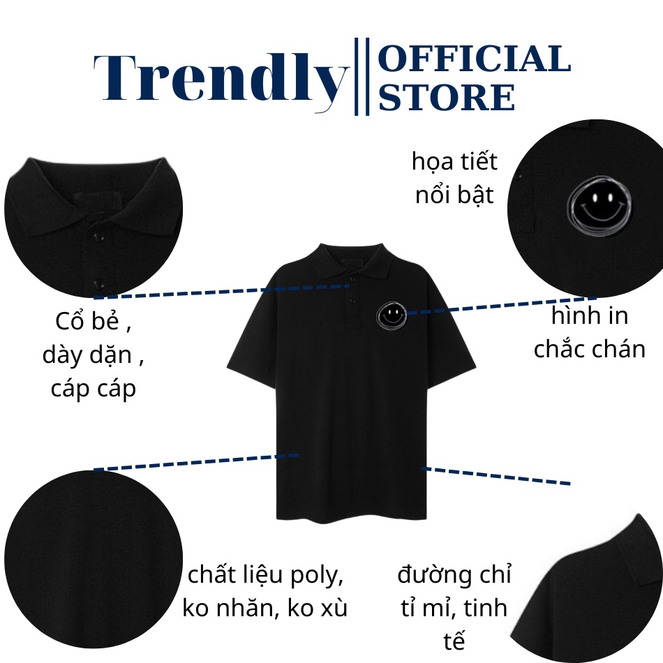 Áo Thun Polo Unisex Form Rộng Có Cổ Locabrand Nam Nữ Mặc Đẹp 2 Màu Đen Trắng Áo Phông Oversize Giá Rẻ