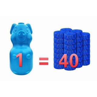 Chai tẩy bồn cầu hình con heo - Dùng được 3-6 tháng