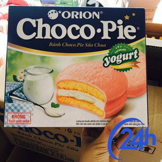 [MỚI] Bánh Chocopie Sữa chua vị dâu hộp 360g ( 12 gói x 30g)