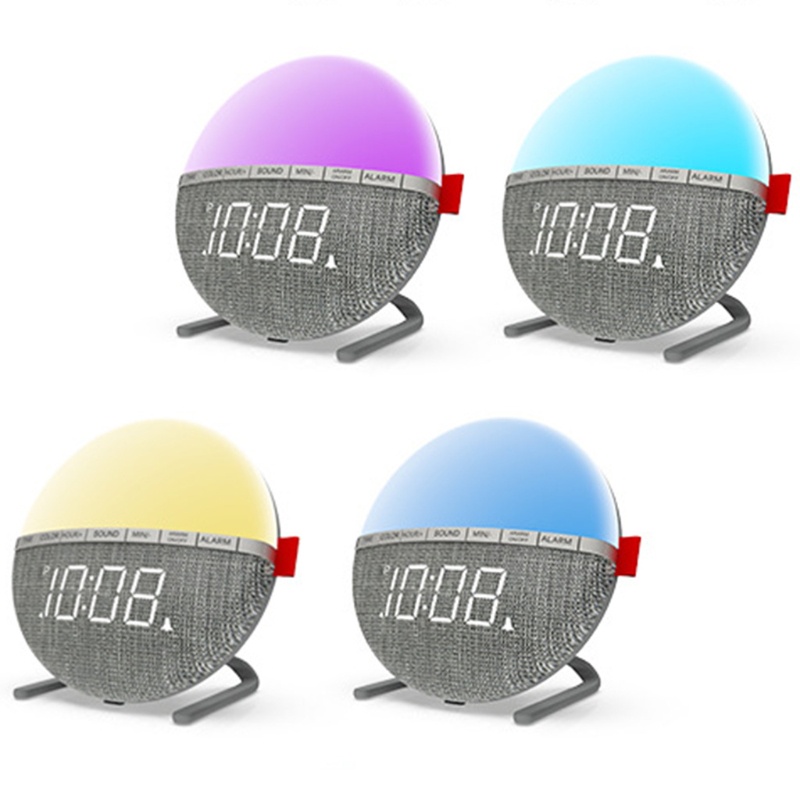 Đồng Hồ Báo Thức Kỹ Thuật Số Bằng Vải Thay Đổi Màu Sắc Độc Đáo Trang Trí Nhà Cửa / Văn Phòng