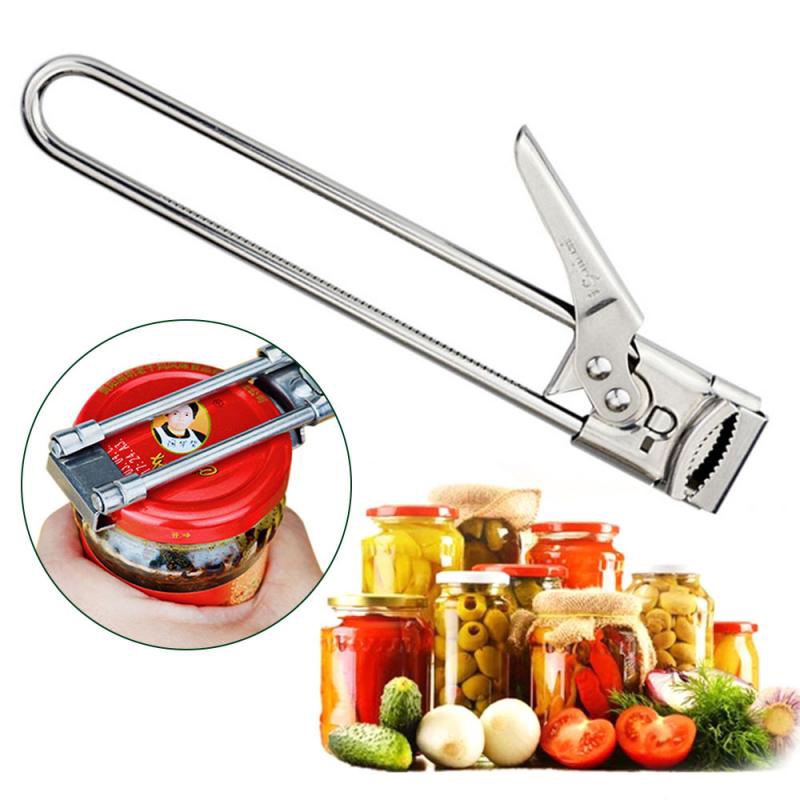 Dụng Cụ Hỗ Trợ Mở Nắp Chai Lọ Bằng Thép Không Gỉ