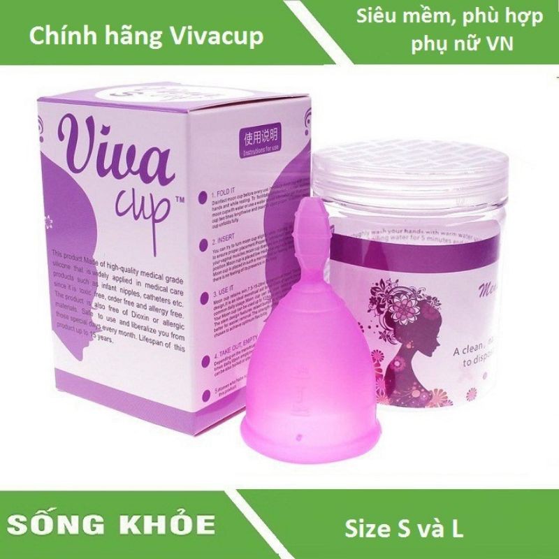 Cốc Nguyệt San Viva Cup size S,L