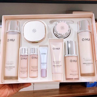 tuan0024 Bộ Dưỡng Da Trắng Hồng Căng Bóng Rạng Ngời Ohui Miracle Moisture Special Set 10sp tuan0024