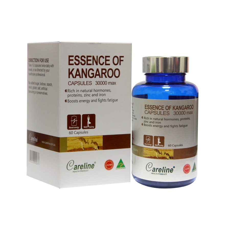 ✅  Careline Essence of Kangaroo 30000 Max - Khẳng định bản lĩnh phái mạnh Hộp 60 Viên