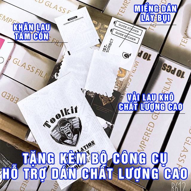 [CAO CẤP] Kính Cường Lực Full Màn Chính Hãng KingKong 6/6plus/6s/6splus/7/7plus/8/8plus/x/xr/xs/11/12/pro/max/plus/pr