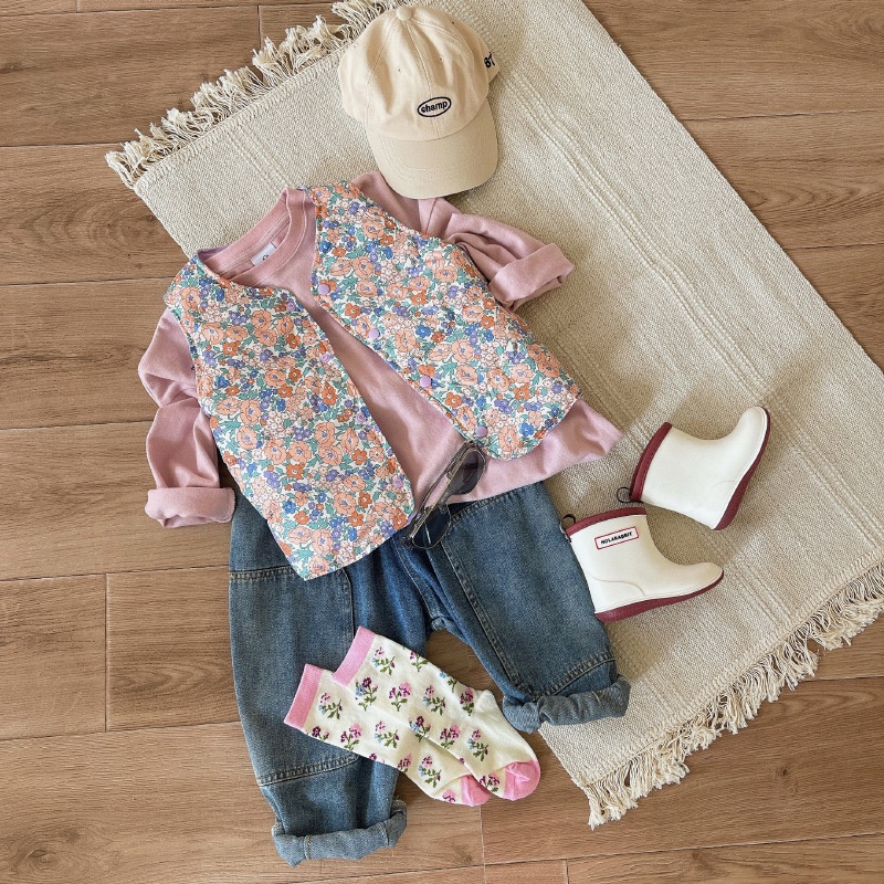 Áo Khoác Phao Không Tay Thời Trang Thu Đông Cho Bé