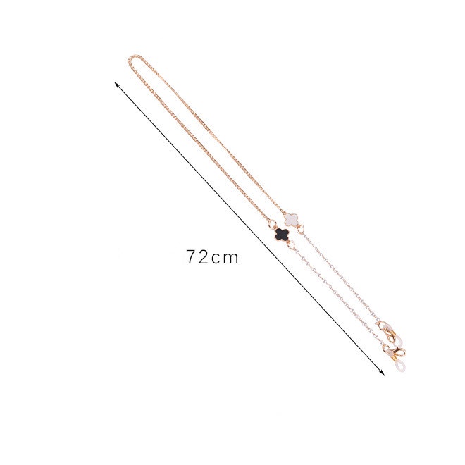 Dây đeo mắt kính chống thất lạc 2 trong 1 bằng kim loại 72cm thời trang Hàn Quốc